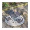 Pacific Elegance 4 Seater Metal Patio Set - Grey