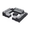 Keter California 11 Seater Garden Corner Sofa Set - Grey