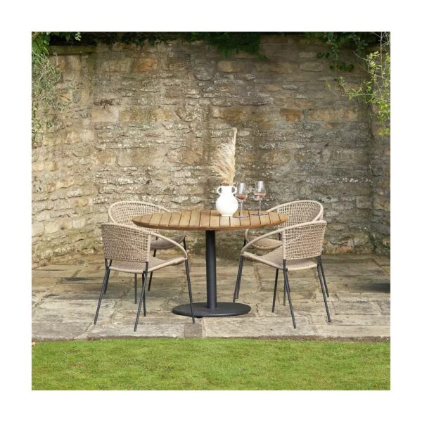 Pacific Dakota 4 Seater Rattan Effect Patio Set - Natural